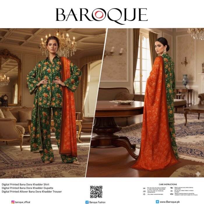 BAROQUE Khaddar 3 Piece #501