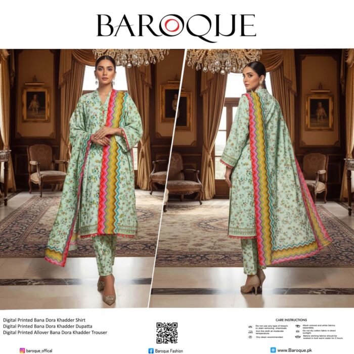 BAROQUE Khaddar 3 Piece #505