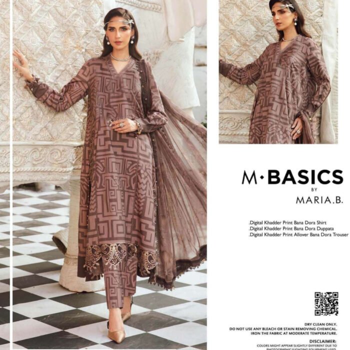 MARIA.B Khaddar 3 Piece #610