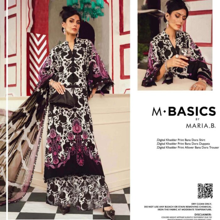 MARIA.B Khaddar 3 Piece #602