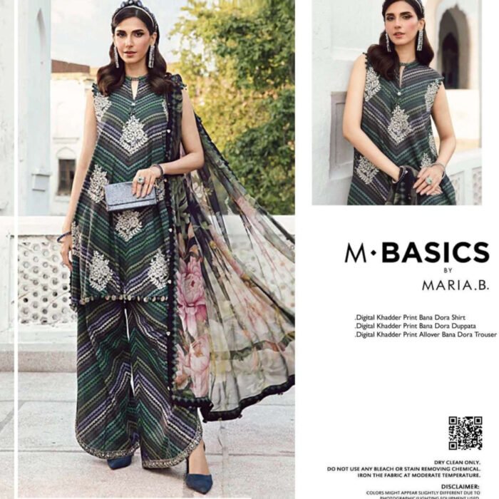 MARIA.B Khaddar 3 Piece #609