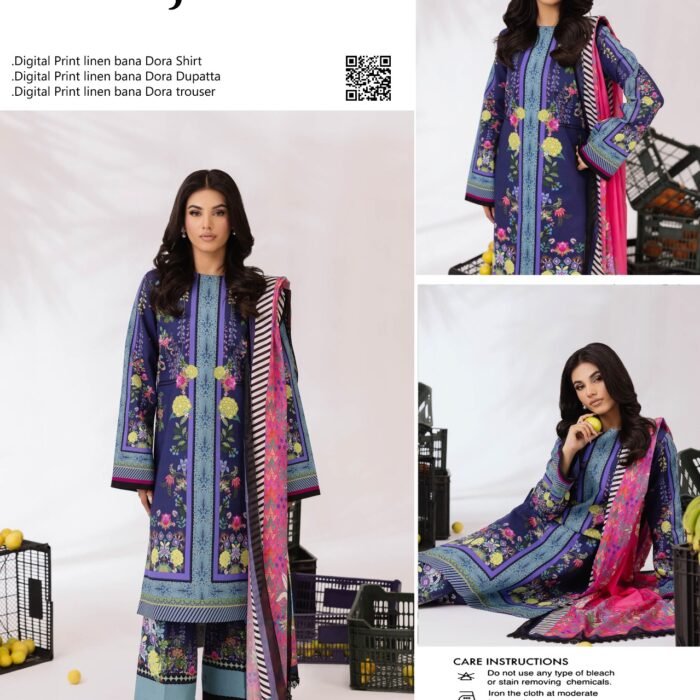 Rajbari Linen Bana Dora 3-Piece #204