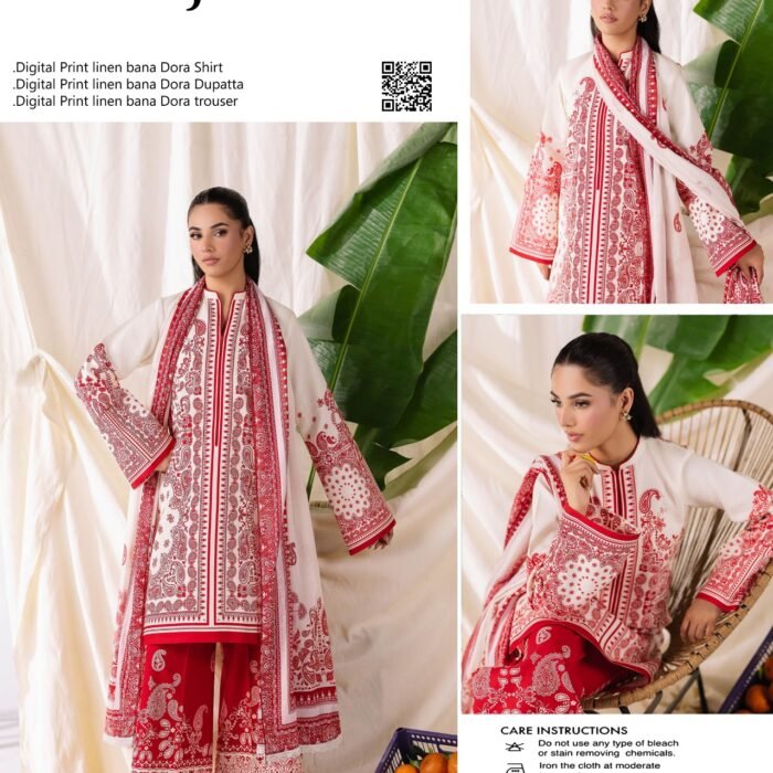 Rajbari Linen Bana Dora 3-Piece #205