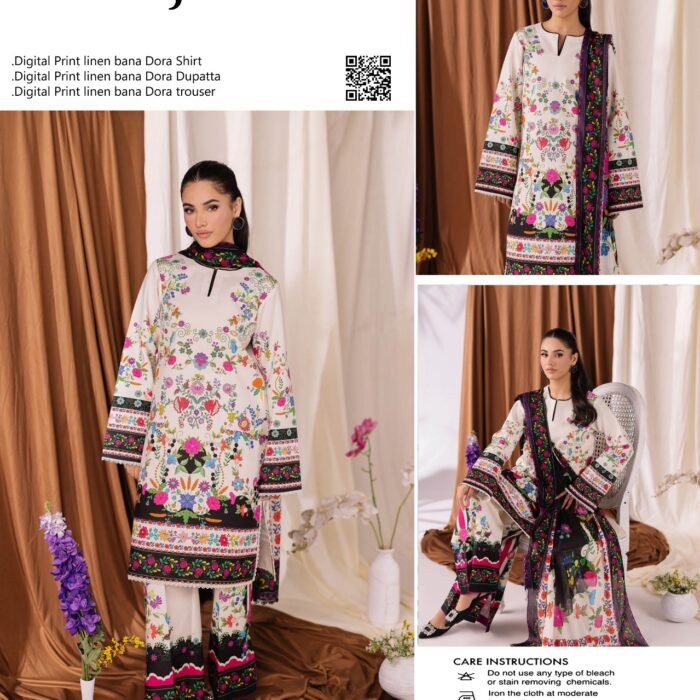 Rajbari Linen Bana Dora 3-Piece #206