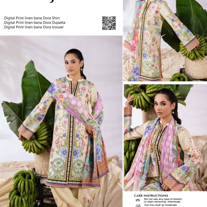 Rajbari Linen Bana Dora 3-Piece #207